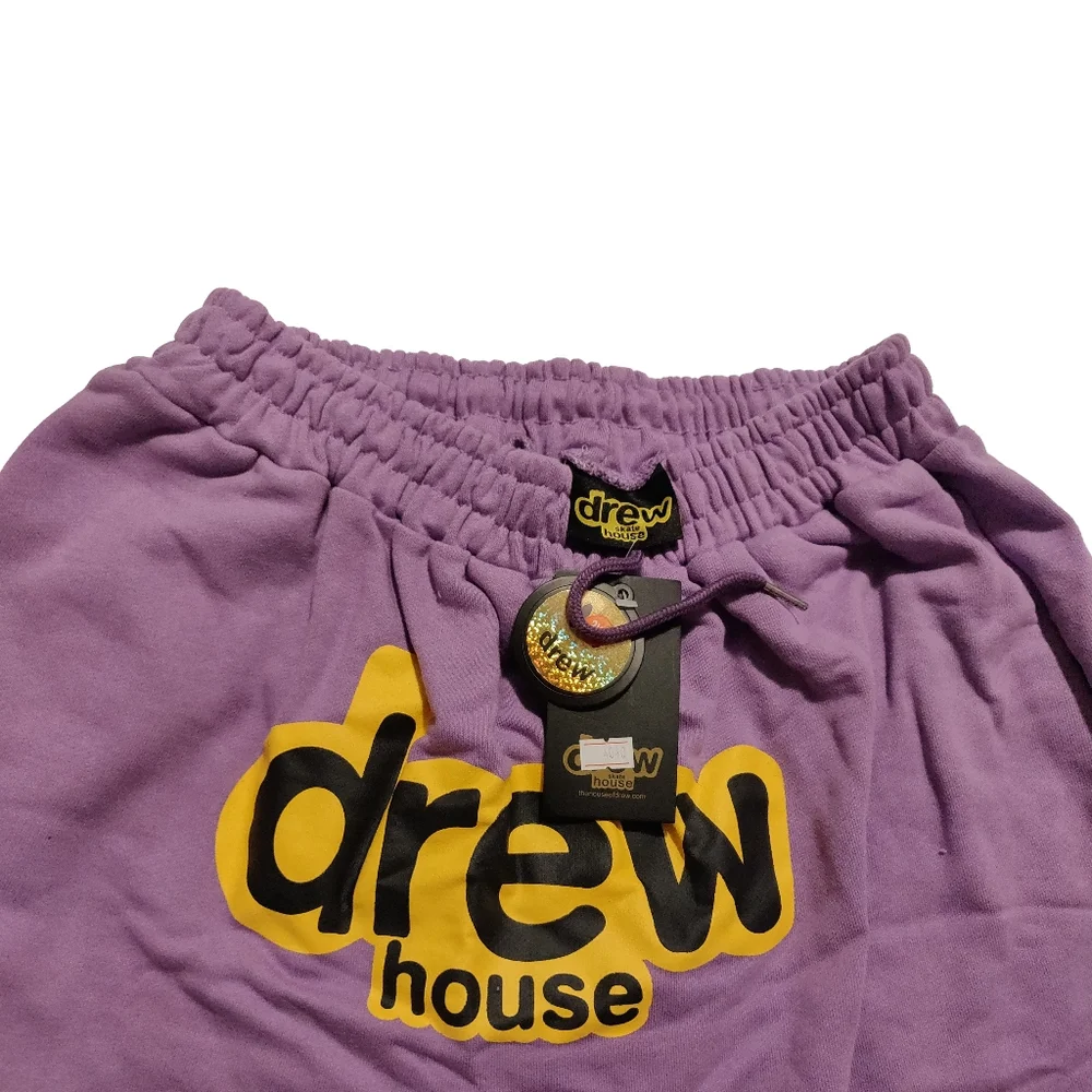 drew house lavender cotton skate shorts - Picture 4 of 6